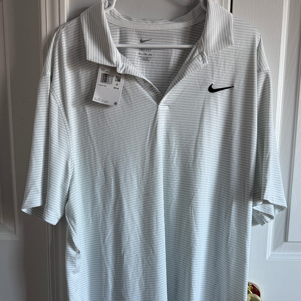 Nike Men's Dri-FIT Core Stripe Golf Polo Shirt Sz XXL